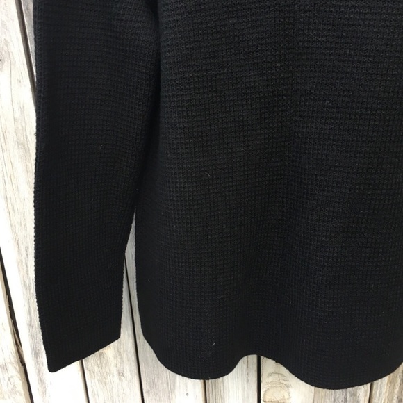 TSE Chunky Knit Cardigan Merino Wool Black XL - Picture 11 of 14